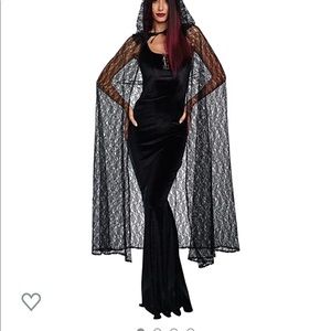 Gothic cape with hoodie